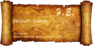 Heindl Emese névjegykártya